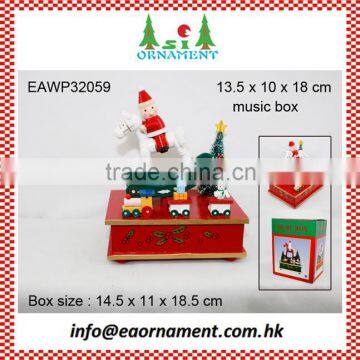 Wooden Ornament of Wooden Christmas Music Box photo-5