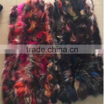 Factory Direct Customed Colorful Fox Skin Fur Plate