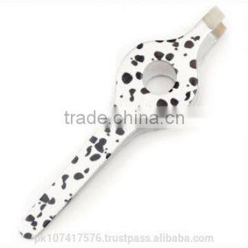 Floral Pink Color Wide Grip Ladies Eyebrow Eyebrow Plucking Tweezers photo-2