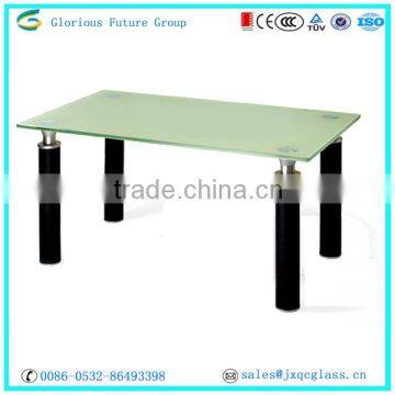 Heavy-duty tempered glass dining table and chairs