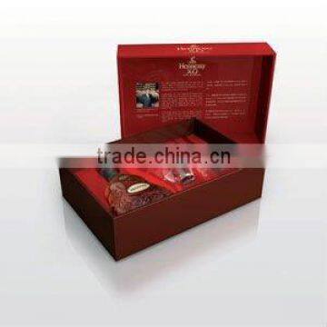 Luxury 4 Color Printing Beverage Packing Box with Silk Insert