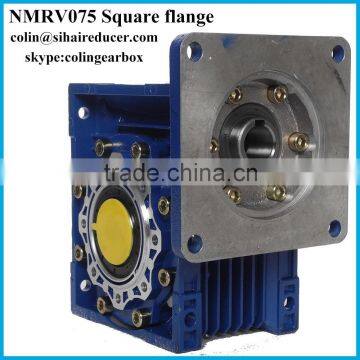 NMRV 075 power transmission square flange gearbox electric dc motor