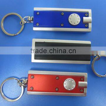 Aluminum Metal Type and Metal Material Promotional Led Flashlight Keychain