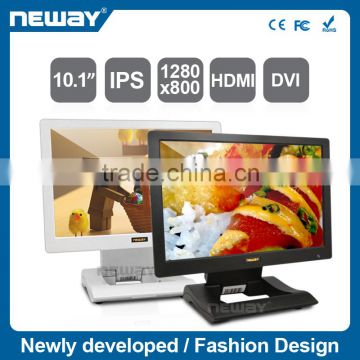 10.1" 1280*800 resolution VESA holes Image Flip DC 7-24V Full view angle Industrial touch Monitor