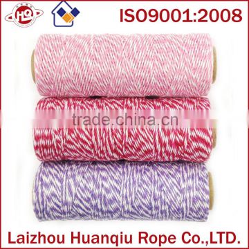 colorful colored cotton bakers crafting twine