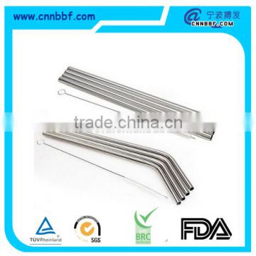 Flexible Stainless Steel Straw With Straw Cleaning Brush