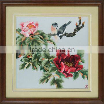 famous art work vietnam hand embroidery for wall decoration