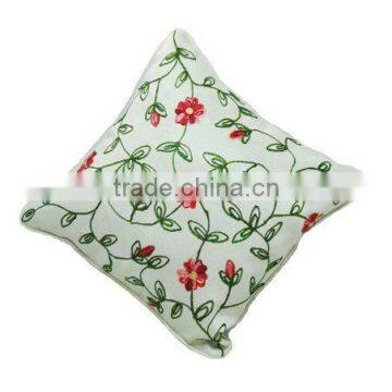 satin fabric caddice embroidery cushion cover houseware household textile