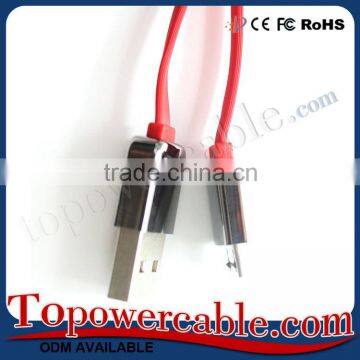 Tangle-free 1/2/3M Easy Transfer Flat USB Data Cable For Android Mobile Phone photo-4