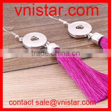 Vnistar interchangeable snap button earring tassel jewelry wholesale NE011-5