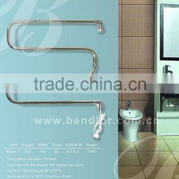 Swivel Stainless Steel HEATED TOWEL RAIL / ELECTRIC TOWEL WARMER (BLG4-2)