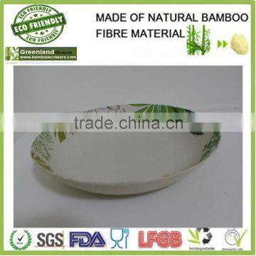 bamboo tree prints bamboo fiber deep plate,bamboo fiber dinner set