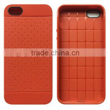 Litchi Texture with Holes Anti-slip TPU Case for iPhone 5 & 5S & 5C