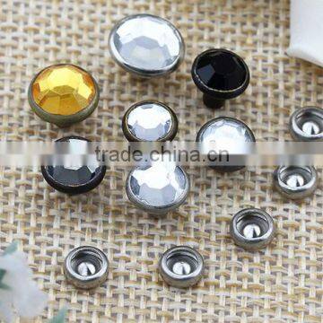 2 Pillar Sedex Audited Factory Rhinestones Metal Jeans Rivets photo-3