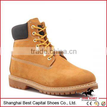 genuine leather man boots/Goodyear footwear work shoe, rubber boot