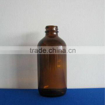 AMBER GLASS BOSTON ROUND DROPPER BOTTLES