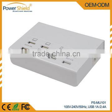 Universal Movabe power extension socket with 8 USB Outlet plugs 110-250V