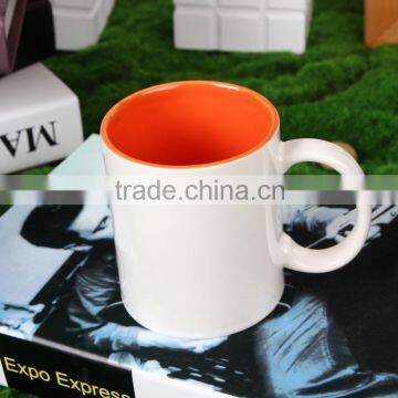 Latest Hot Sale 11 oz Sublimation Ceramic Inner Color White Coffee Mug photo-2