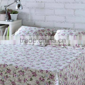 Rotary printed quilts/whole flower bedding sets quilts pillowcase