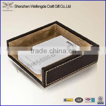 2015 New Arrival Fashion Business Office Faux Leather Notepad Box