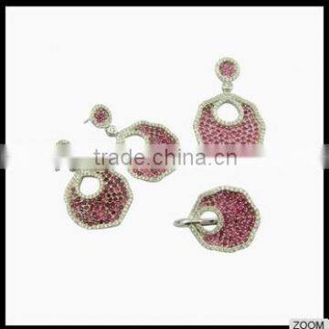 2014 charm spring trendy 925 silver jewelry set