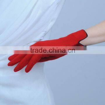 Shetland Screen Touch Customized Wool Gloves With Side Opening photo-4