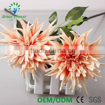 2016 Wholesale Multicolor Latex PU Artificial Flowers Dahlia Real Touch Bouquet Wedding Bridal Decor Display Flower photo-6