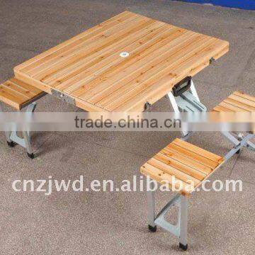 Outdoor Portable Wooden Picnic Table