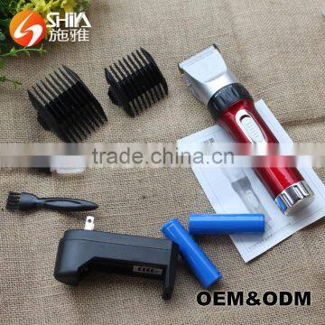 Hot Selling Manual Wireless Electric Ceramic Baby Hair Trimmer Hairdressing Salon Products Stainless Steel Cutting Blade