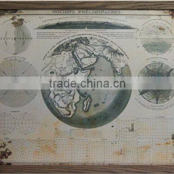 MDF paper Print MDF photo prints MDF printed map Modern Canvas Wall Art living room decoration