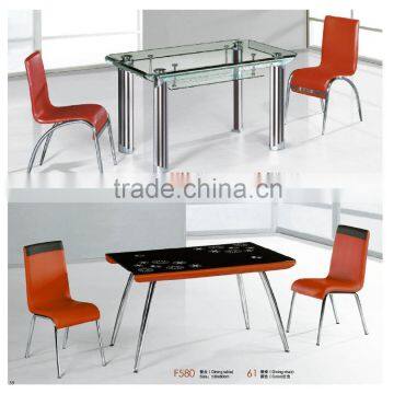 rectangular expandable glass dining table factory sell directly YY20