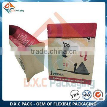 Food Packaging Kraft Paper Front Zipper Pouch For Guarana Powder photo-3