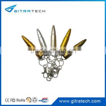 32GB Bullet Metal USB Flash Drive Promotional Metal USB Flash Memory Metal Keychain USB Flash Drive photo-3
