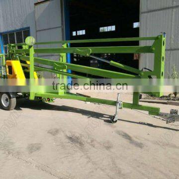 articulated trailer with arm lift