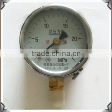 black steel case pressure guage natural gas pressure gauge meter