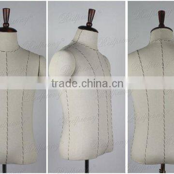 Torso male mannequins Half mannequins fabric dummy