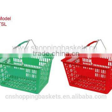 Metal handle basket