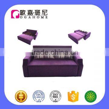 S2127 OGAHOME 3 Seater Purple Sofa Bed