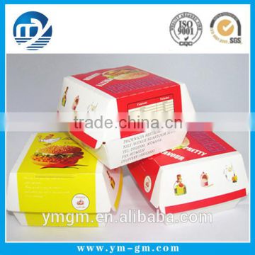 xiamen yangming fast food kraft paper packaging hamburger box