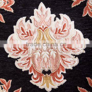Plus 100% Linen Table Runner Pure Natural Linen Hemstitch Table Runner Black Flower Linen Table Runner photo-4
