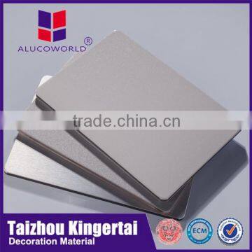 Alucoworld FACTORY OUTLET flexible decoration target home sheets 4mm pvdf acm/aluminum composite panel