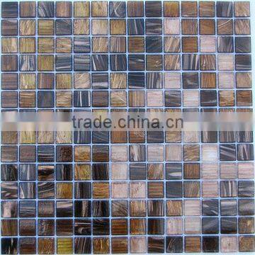 cheap square hot melt decorative glass anti slip pool tiles HM11