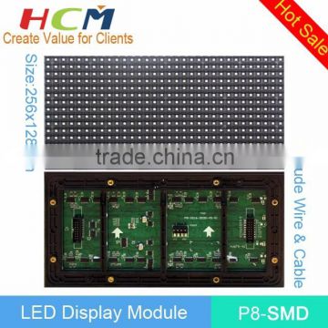 high brightness P8 full color outdoor led modules