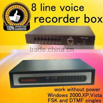 New 8 Line Voice Telephone Recorder/phone chip Recorder Usb Call Recorder