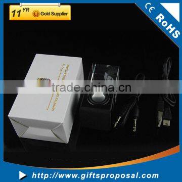 Color Changing LED Light Bluetooth/Wired Crystal Mini Speaker Hand Free Stereo Mobile Phone Speaker 3D Laser Engraving Logo photo-2