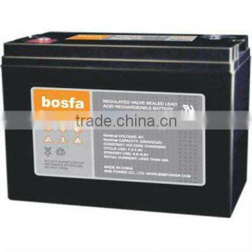 6v lead acid deep cycle portable battery 220ah