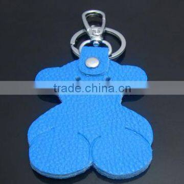 Animal-shaped Customized Promotional Cute Leather Keychain photo-2