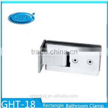 Bathroom Accessory Stainless Steel Glass Holder Rectangle 90 Degree Single Side Clip