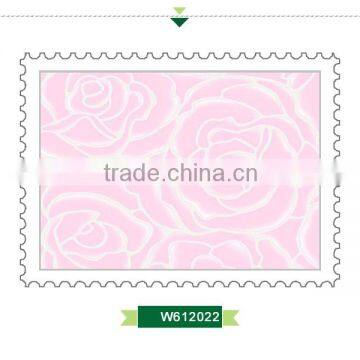 Hot Sale Foaming Non Woven Wallpaper, Bubblegum Pink Royal Rose Wallcovering for House , Unusual Wall Decor Warehouse photo-3
