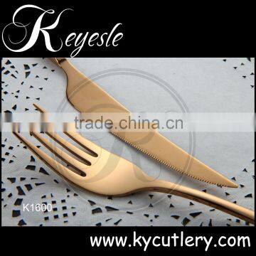 Bulk Stainless Steel Flatware, Gold Flatware Set photo-6